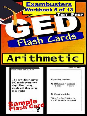 cover image of GED Test Arithmetic&#8212;Exambusters Flashcards&#8212;Workbook 5 of 13